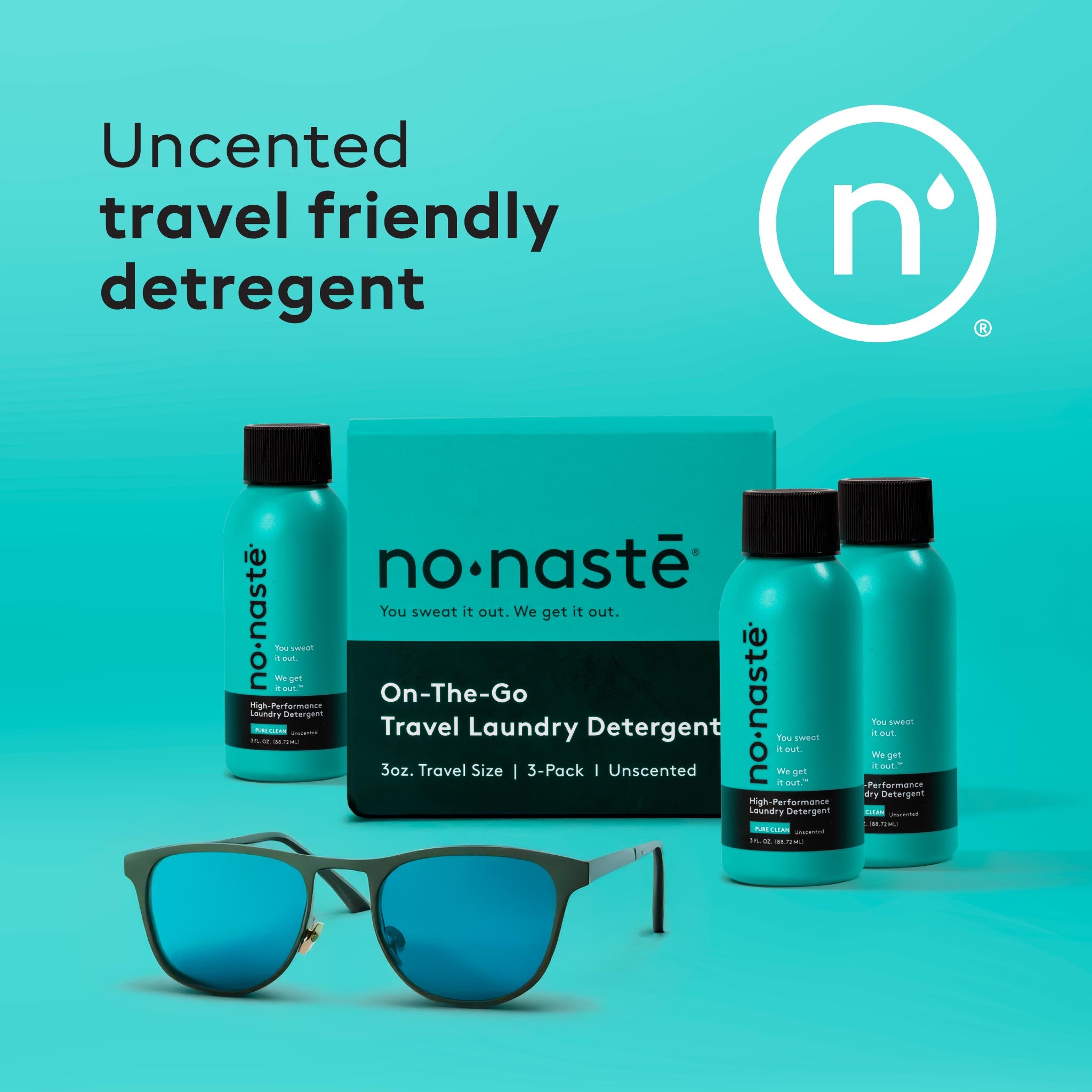 Pure Clean Travel Laundry Detergent (3 × 3oz) EWG VERIFIED™ | nonaste