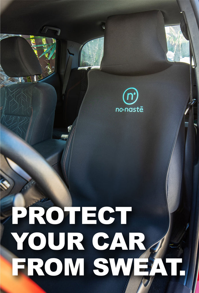Neoprene car seat protector. protect from sweat. after workout.